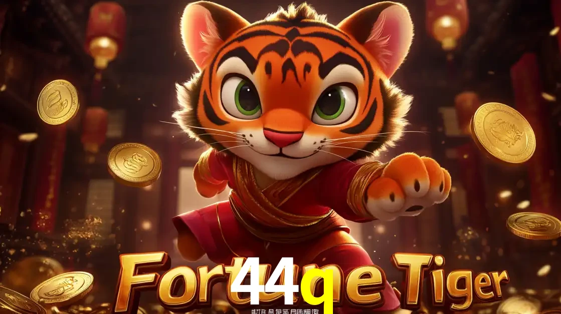 O carismático mascote do jogo de slot Fortune Tiger, um tigre fofo em pose de artes marciais, pronto para trazer sorte e multiplicadores de ganhos no cassino online 44q.